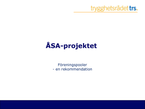 PPT-serie med ÅSA-projektets rekommendation