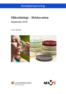 Mikrobiologi – Dricksvatten