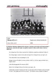 Källa: Öbergs på Ön nr 5 Reglemente Walbo Skoldistrikt 1891