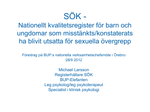 Presentation SÖK - Region Örebro län