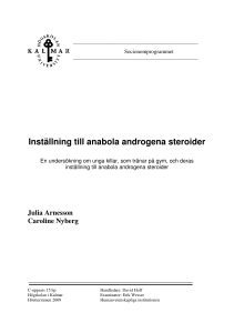 Inställning till anabola androgena steroider