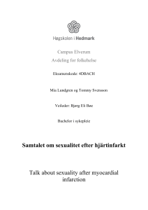 Samtalet om sexualitet efter hjärtinfarkt Talk about