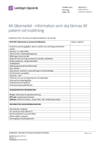 AK-läkemedel - information som ska lämnas till patient vid