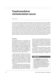 Tumörmarkörer vid kolorektal cancer