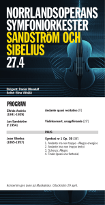 norrlandsoperans symfoniorkester sandström och sibelius 27.4