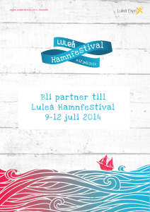 Bli partner till Luleå Hamnfestival 9