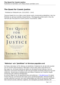 The Quest for Cosmic Justice