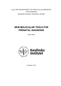 new molecular tools for prenatal diagnosis