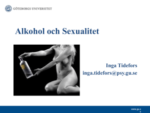 Alkohol och Sexualitet