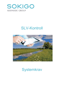 SLV-Kontroll Systemkrav