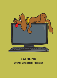lathund - Svensk Ortopedisk Förening