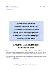 Laktos och Laktosfri - Chalmers Publication Library