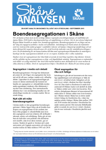 Boendesegregationen i Skåne - Utveckling Skåne