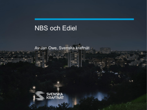 NBS och Ediel - Svenska kraftnät