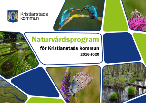 Naturvårdsprogram för Kristianstads kommun del 1