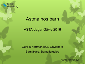 Astma hos barn - Gunilla Norrman