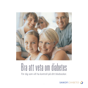 Bra att veta om diabetes, patientbroschyr på svenska