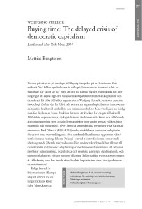 Buying time: The delayed crisis of democratic capitalism