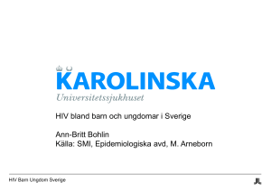 HIV bland barn och ungdomar i Sverige