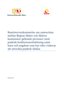Ramöverenskommelse 2013, Samverkan Region Skåne och
