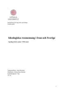 Ideologiska resonemang i Iran och Sverige
