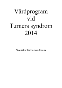 Vårdprogram vid Turners syndrom 2014