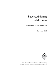 Patientutbildning vid diabetes