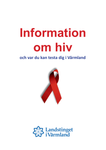 Information om hiv - Landstinget i Värmland