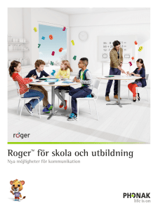 Roger för skola och utbildning