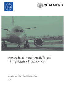 Svenska handlingsalternativ för att minska flygets