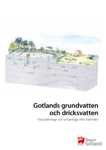 Gotlands grundvatten och dricksvatten