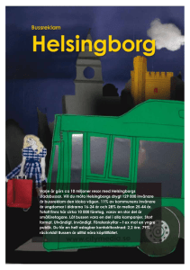 Varje år görs ca 10 miljoner resor med Helsingborgs