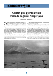 Allierat gräl gjorde att de missade segern i Norge 1940