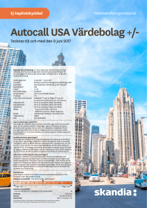 Autocall USA Värdebolag +