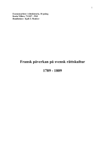 Fransk påverkan på svensk rättskultur 1789