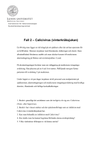 Fall 2 – Calicivirus (vinterkräksjukan)