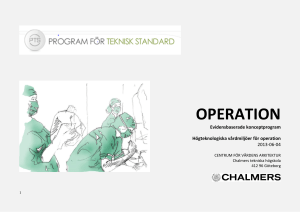 operation - Chalmers tekniska högskola