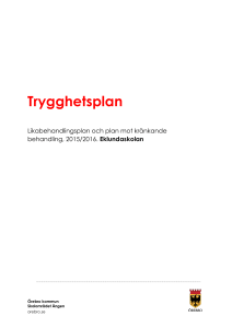 Trygghetsplan - Örebro Kommun