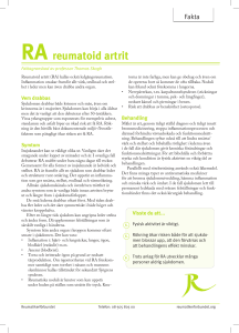 RA reumatoid artrit