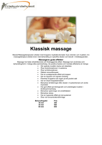 Läs mer om Klassisk massage