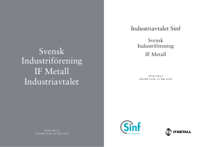 Svensk Industriförening IF Metall Industriavtalet
