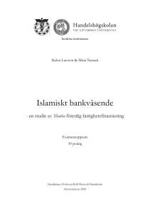 Islamiskt bankväsende