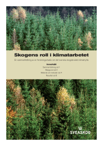 Skogens roll i klimatarbetet
