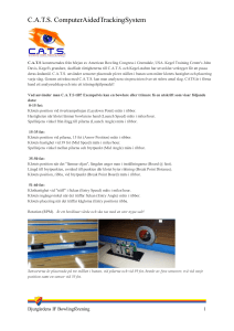 CATS ComputerAidedTrackingSystem