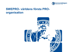 SWEPRO- världens första PRO-organisation