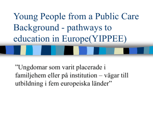 pathways to education in Europé (YIPPEE)