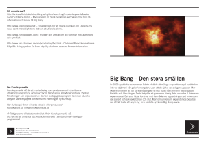 Big Bang - Den stora smällen
