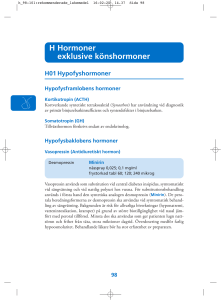 H Hormoner, exkl könshormoner