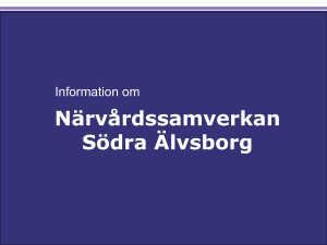 Uppdrag - Närvårdssamverkan Södra Älvsborg