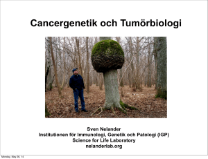 Introduktion till cancergenetik och tumörbiologi